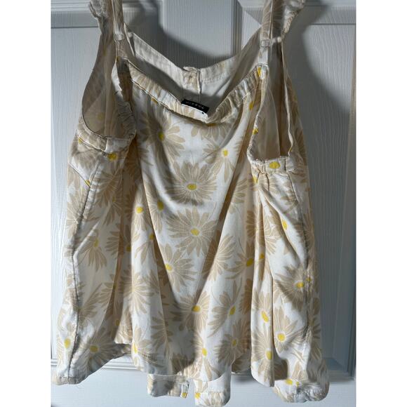 Torrid Double Gauze Ruffle Button Front Tank Top • Size 3X - Picture 12 of 13